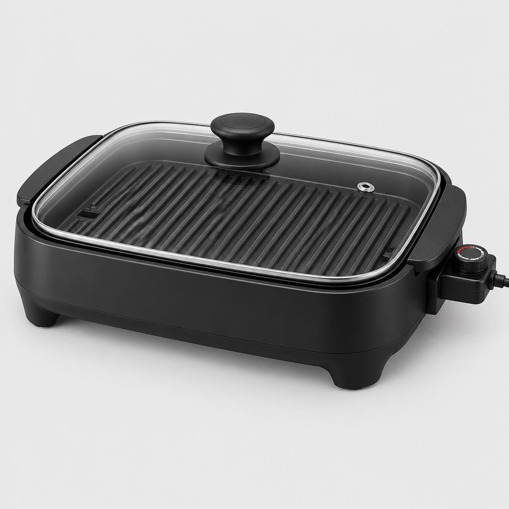 Smokeless Indoor Grill with Lid